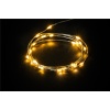 Silver Wire Light Chain with 20 LEDs, incl. Timer