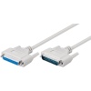 D-SUB 25-Pin Extension Cable, Male/Female, Serial 1:1