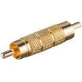 RCA Adapter, Male to Male, Gold Version