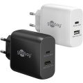 USB-C™ PD GaN Dual Fast Charger (65 W) white