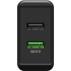 USB-A QC Dual Fast Charger (28 W) black