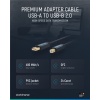 USB-A to USB-B 2.0 Adapter Cable