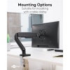 Monitor Mount with Gas Spring, black