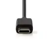 Car charger USB-C 12-24V 3A USB-C 1m cable, Black
