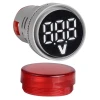 Digitaalne voltmeeter 60-500V AC d=22mm punased numbrid