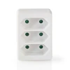 Plug wall tap to 3 Outlet sockets splitter
