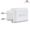 Adapter 3xUSB-A QC3.0 12V/1.5A, 5V/2x2.4A, valge, plug-in