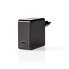 Toiteadapter laadija USB-C pesa Power Delivery PD 60W 3A, Must