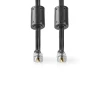 3.5mm pistik-3.5mm pistik 1.5m kullatud alum. premium Must