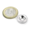 Magnet M3 peitepea kruvile d=15mm h=4mm NdFeB N35 3kg