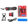 Flashlight 10W up to 800lm 18650 battery, USB, handlebar mount