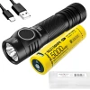 Tactical Flashlight 4400lm with 5000mAh battery USB-C
