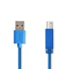USB-A - USB-B 3.2 кабель 3m синий