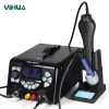 Паяльная станция паяльник 120W + горячий воздух 700W + лабораторный блок питания 30VDC 5A USB 5V 2A