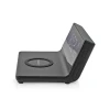 Desk clock QI charger up to 15W USB-C input black