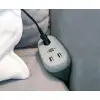 Pikendusjuhe diivanisse 1xEURO 2xUSB-A 2.1A hall 3m