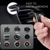 Magnetic phone holder with tweezers for vent grill black