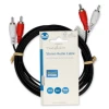 2*RCA plug-2*RCA plug 3m audio cable black