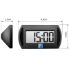 Digital wireless parking clock, black, 2xLCD, automatic summer/winter time, Needit Park Mini 2