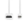 Mini Displayport 1.2 pistik -> HDMI pesa üleminek 0.2m valge