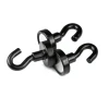 Magnet d=16.3mm N38 M4 with hanging hook black 6kg