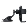 Phone holder for glass on armature with suction cup black