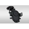 Phone holder for glass on armature with suction cup black