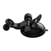 Phone holder for glass on armature with suction cup black