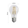 LED Bulb Filament A60 / E27 / 5 W (75 W) / 1 060 lm / warm white 2700K