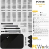 PCW08I Screwdriver Set 130pcs, +,-,hex,tx,p,tri,Y,sq,fork