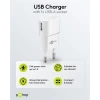 USB charger USB-A port 5V 1A 5W white