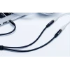 Üleminek 3.5mm AV pistik 4-pin - 2*3.5mm pesa jagur 30cm must