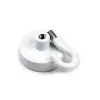 Magnet d=25mm N38 M4 with hanging hook white 16kg