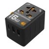Universal travel adapter 2xUSB-A USB-C 15W