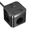 PowerCombo extension cord black 1.5m 3*AC 2*USB-A 2*USB-C 30W