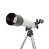Telescope 50/600 finder 5x24, tripod 125cm white