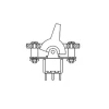 Клавишная кнопка 2*(ON)-OFF-(ON) 250V 2A