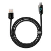 USB-A - USB-C кабель с дисплеем 2м 66W Baseus черный