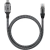 USB-C 3.1 RJ45 ethernet cable 2m 1Gbps gray textile