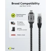 USB-C 3.1 RJ45 ethernet cable 2m 1Gbps gray textile