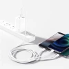 USB-A - USB-C, Lightning, Micro-USB kaabel 1.5m valge, kolmikkaabel