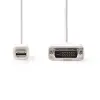 Разъем Mini Displayport -> разъем DVI, 2 м, белый