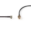 SMA Cable, SMA Female - TS9, Gold Plated, 50 Ohm, Single Shielded, 0.20 m