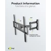 TV wall mount L full motion 37-70" up to 35kg