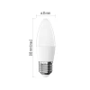 LED E27 küünal C38 230VAC 5.5W 470lm soe valge 3000K Basic