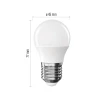 LED E27 pall G45 230VAC 4.2W 470lm külm valge 6500K Classic
