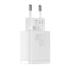 USB charger USB-A USB-C 20W Compact Quick PD QC3.0 white