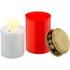 Grave candle red 2700K IP44 2xAA not included