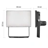 LED spotlight 10.5W neutral white 4000K 800lm IP65 black Tambo
