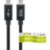 USB-C - USB-C 4.0 kaabel 1.2m 240W 80GBPS Thunderbolt must